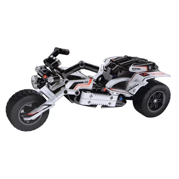 iM.Master - Motocicletă - Set de construcție - 198 de piese, poate fi combinat cu setul de construcție gokart