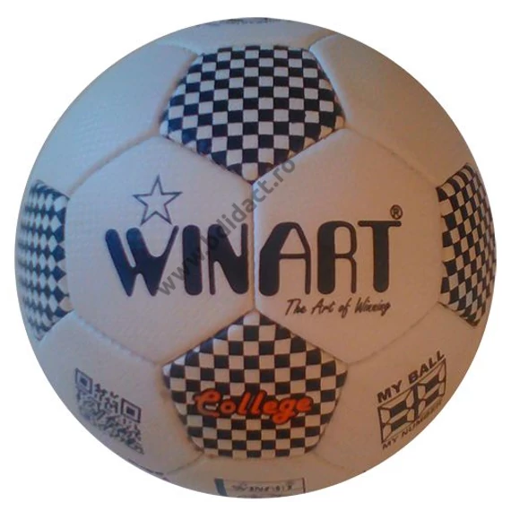 Minge fotbal Winart Soccerball College alb/negru No.4