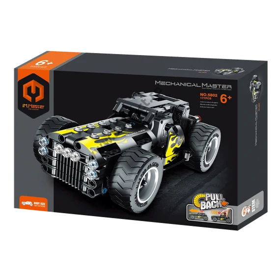 iM.Master Mașină de curse cu flăcări - set de construcție - 177 de piese