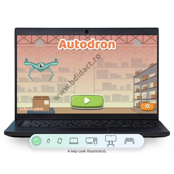 Dronă auto - software educațional pentru programarea dronelor în limba spaniolă