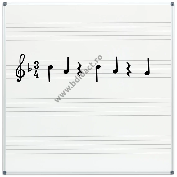 Tablă albă pentru note muzicale