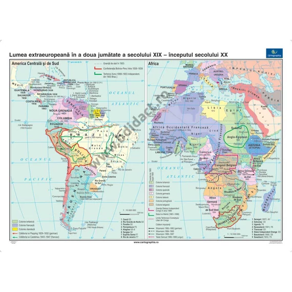 Lumea non-europeană în a doua jumătate a secolului al XIX-lea - începutul secolului al XX-lea 140*100 cm - în limba română