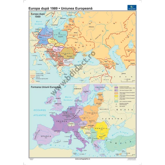 Europa după 1989 * Uniunea Europeană 120*160 cm - în limba română