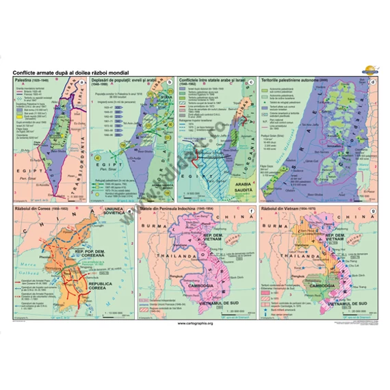 Conflicte armate după al doilea război mondial 140*100 cm