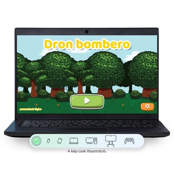 Dronă de pompieri - software educațional de programare a dronelor în limba spaniolă