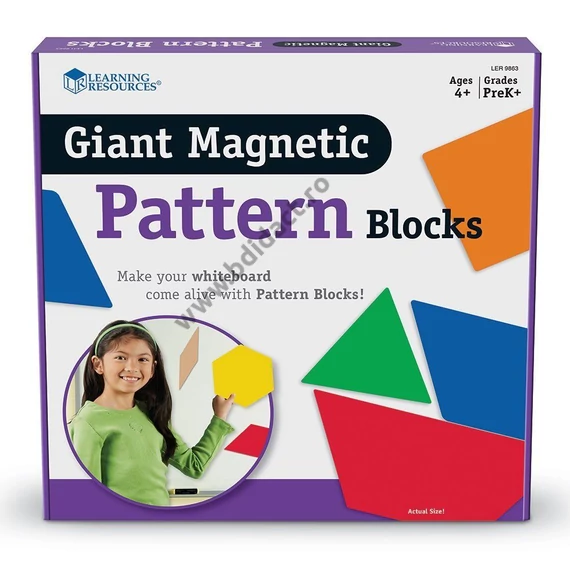 Forme geometrice cu spate magnetic - Learning resources