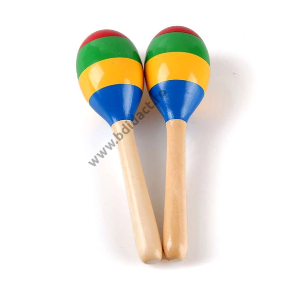 Maracas curcubeu din lemn - mediu