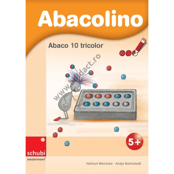 Caiet de lucru Abaco tricolor pentru numărătoare cu bilă 10