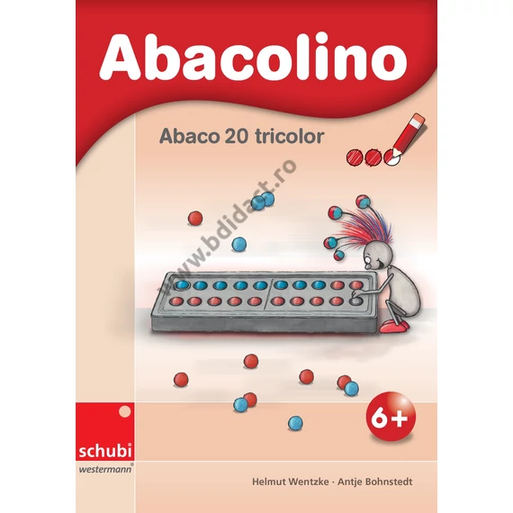 Caiet de lucru Abaco tricolor pentru numărătoare cu bilă 20