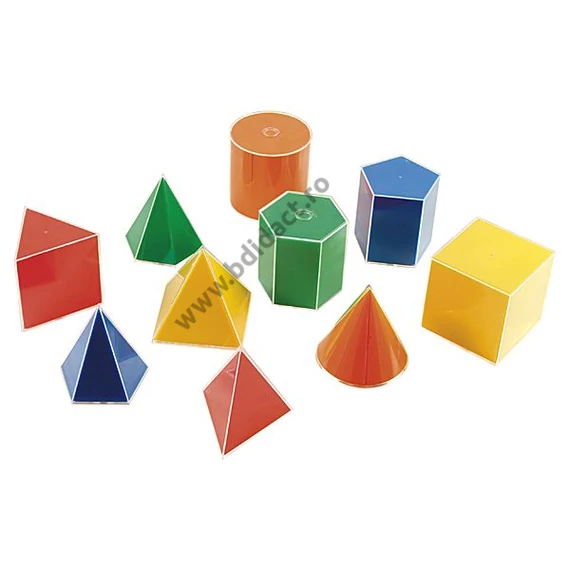 Set de corpuri geometrice din 10 piese