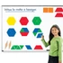 Forme geometrice cu spate magnetic - Learning resources